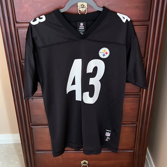Reebok NFL Team Apparel Steelers Polamalu #43 Mesh Jersey - Picture 1 of 5